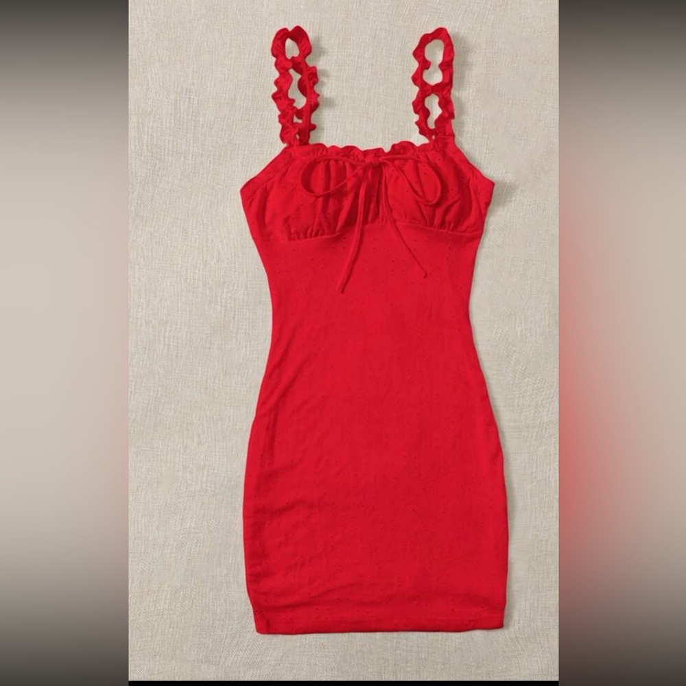 Red minidress